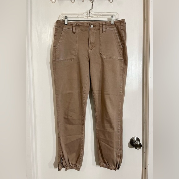 PAIGE MAYSLIE Tan Cropped Pants - Picture 8 of 11